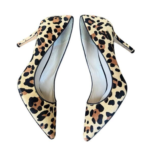 Vía Spiga Women's Leopard Print Pointed Toe Heel Size 10 - Picture 1 of 7